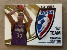 2006 Rittenhouse WNBA YOLANDA GRIFFITH #P3 ALL-WNBA 1ST TEAM LOGOMAN PATCH /250