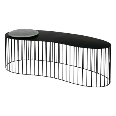 Baxter Tisch Gibellina Nuda Metall Schwarz