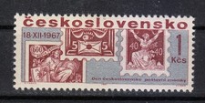 Tchécoslovaquie 1967 Mi 1761 Sc 1514 Stamp Day. Timbres sur timbres **