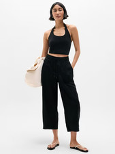 Athleta - Retreat Linen Easy Barrel Crop Pant - Save Now