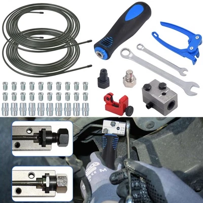 MARKENLOS BÖRDELGERÄT + 10m BREMS-LEITUNG Ø 4.75 mm + ROHR-BIEGEZANGE + ABSCHNEIDER Satz