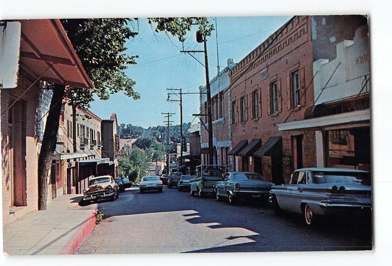 San Andreas California CA Postcard 1974 Main Street View