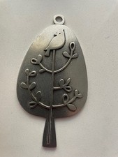 Beehive Kitchenware Co Cardinal in Tree pewter ornament 3.5 in Made in USA
