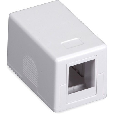 Black Box Surface Mount Housing Port Value Line - 1 x Socket(s) - White (SMH1_3)