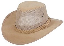 Dorfman Hat Co. Men's Soaker Hat with Mesh Sides XX-Large Natural