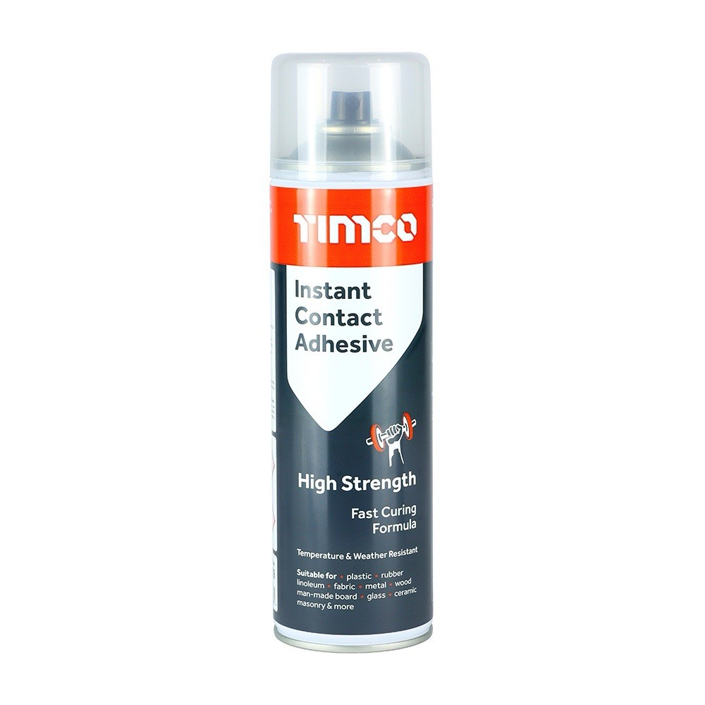 3 Timco Instant Contact Adhesive Spray 500ml