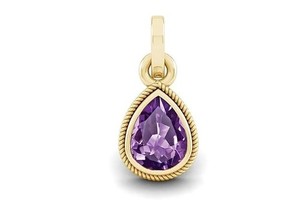 Authentic 2.00 Ratti 1.00 Carat Special Quality Natural Katela Amethyst Gold Plated Pendan