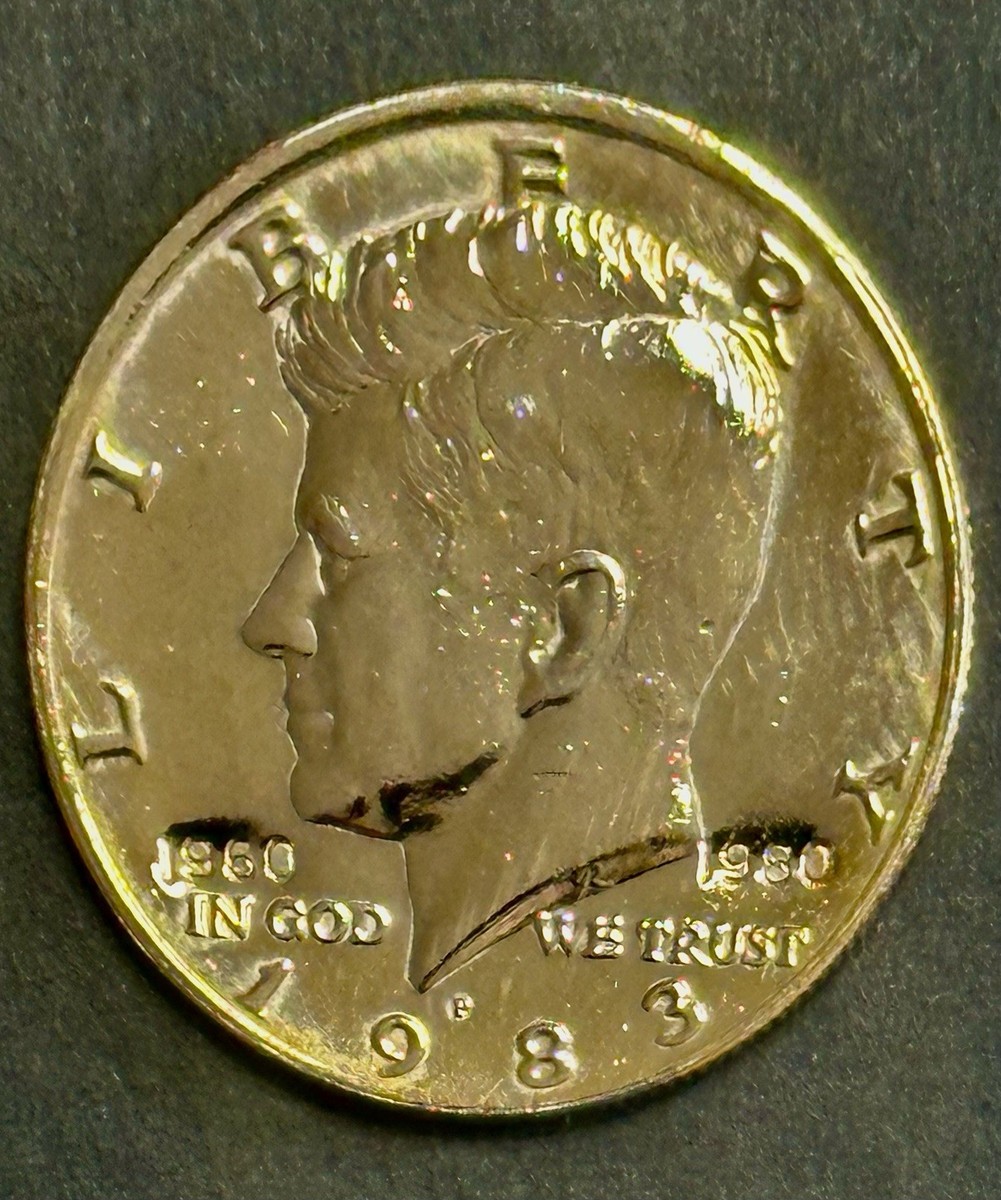 ゴールドブレード PLUS PJ-2PLUS 1983 P Kennedy Half Dollar 24K Gold Plat.Clad Double Stamped 1960
