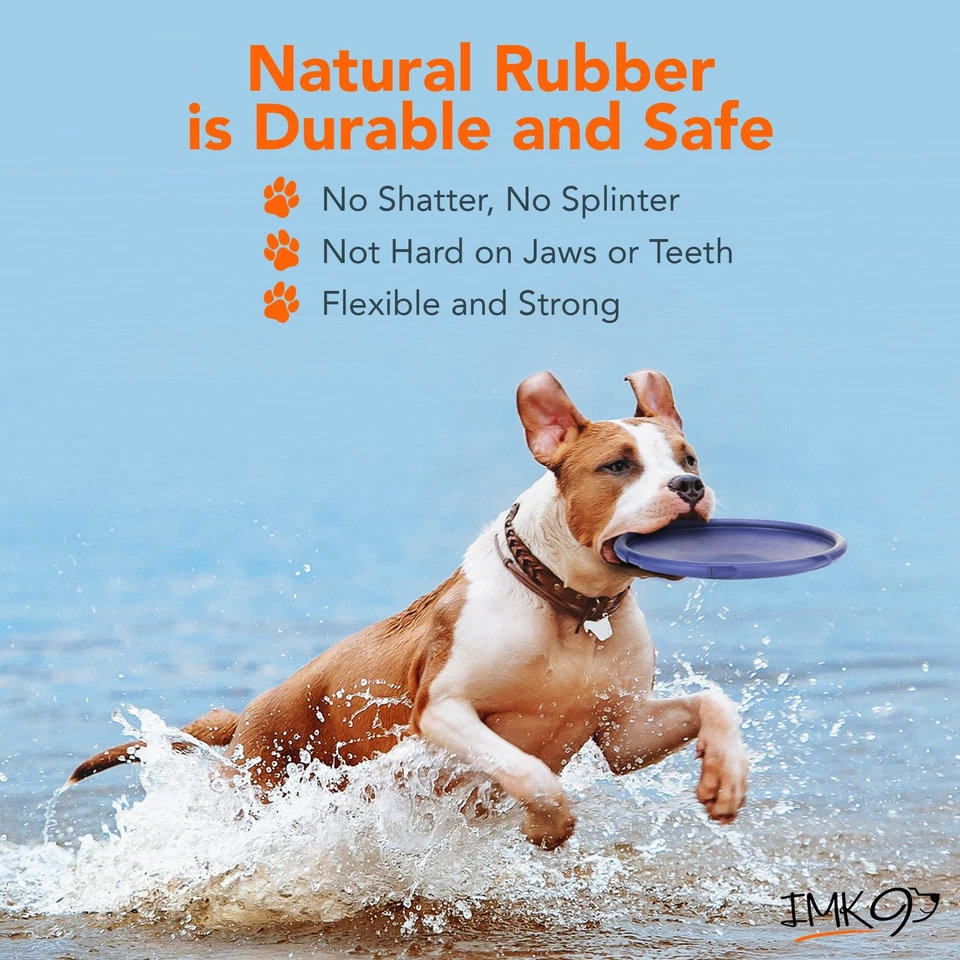Frisbee Dog Toy - Soft Rubber Dog Frisbee for Large Dogs – Frizbee for Aggres... - Image 3 of 4