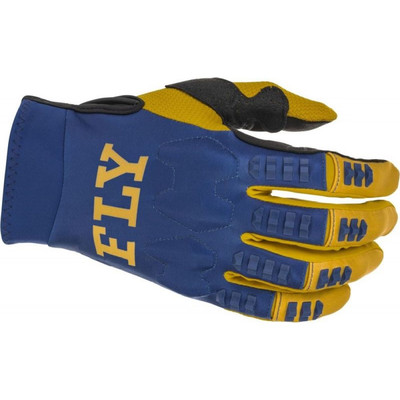 Fly Racing EVO DST MX Gloves Off-Road Motocross Navy Gold