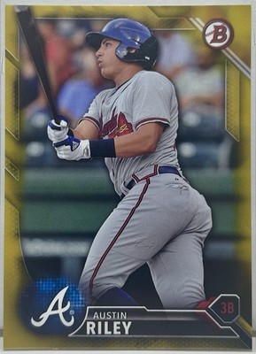 2016 Bowman Austin Riley Gold 28/50 #BD-165
