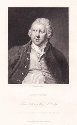 Sir Richard Arkwright inventor entrepreneur Industrial Revolution Portrait 1835