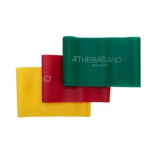 THERABAND Resistance Bands Beginner Set - Yellow/Red/Green, Yellow/Red/Green