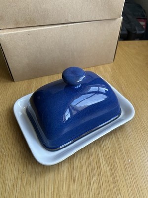 Denby Imperial Blue Butterdose Top/ Nagelneu Zustand