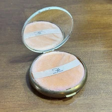 Vintage Zell Fifth Avenue Compact Face Powder Brass 3"