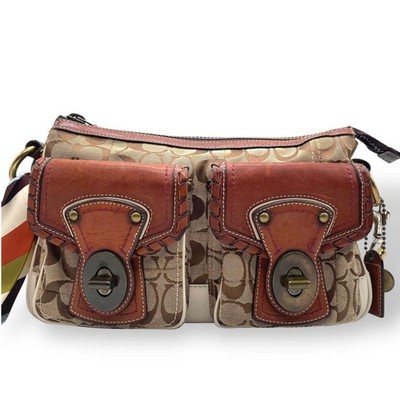 バッグ COACH TURNLOCK shoulder BAG BROWN COACH / Coach shoulder bag turn lock brown | Mercari