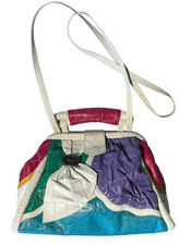 REEM Genuine Leather Patchwork Shoulder / Crossbody Handbag โ Made in USA