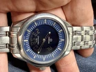1998 Omega Seamaster 120M Stainless Multifunction Digital Chronograph Blue Dial