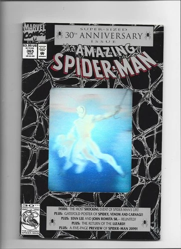 AMAZING SPIDER-MAN #365  HOLOGRAM  VF-NEAR MINT  FREE SHIPPING     SPIDER-MAN