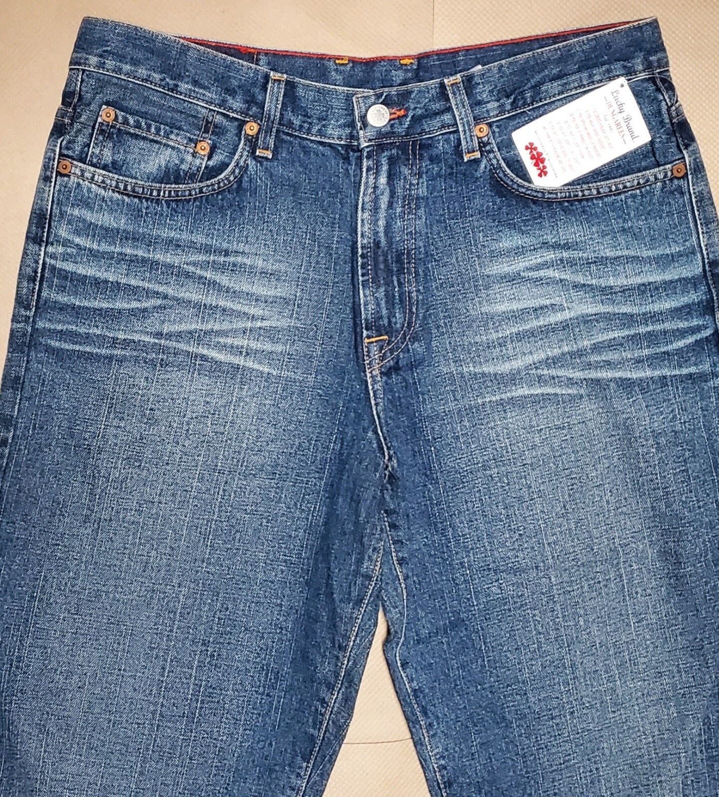 New Size 34 Men's Lucky Brand Jeans Lowered Traveler Vintage Gene
