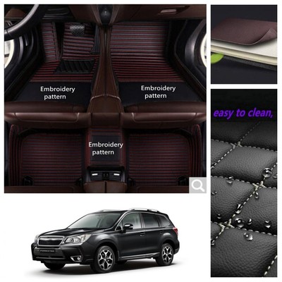 Car Floor Mats For Subaru Forester 1997-2024 Auto Liner Carpets Waterproof Pads