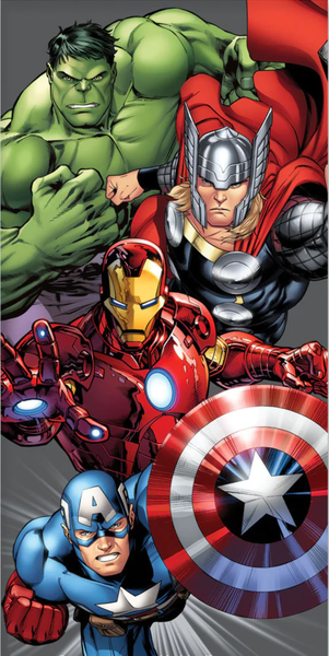 Marvel Avengers Badetuch 70X140Cm Strandtuch 100% Baumwolle Handtuch Superhelden-image