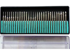 Diamant Fräser Set 30-tlg. Diamant-Schleifer Schleifstift Bohrer Set für Dremel 