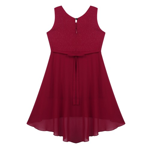 US Girls Lace Chiffon Wedding Bridesmaid Dress Formal Party Prom Evening Gowns - Picture 38 of 38