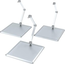 Set of 3 Clear ABS Display Stands for Figures and Models THE Simple Stand G96727