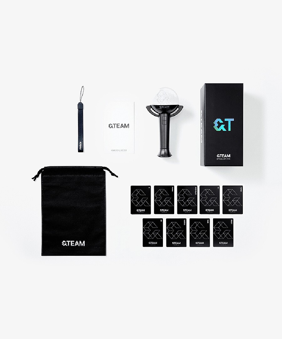 & TEAM OFFICIAL LIGHT STICK/Strap+9 Photo Card+Dust Bag Tracking