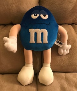 blue m&m plush