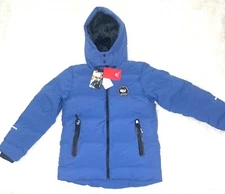 MOERDENG Blue Puffer Jacket Outdoor Winter Children's Jacket Size 13-14 yrs