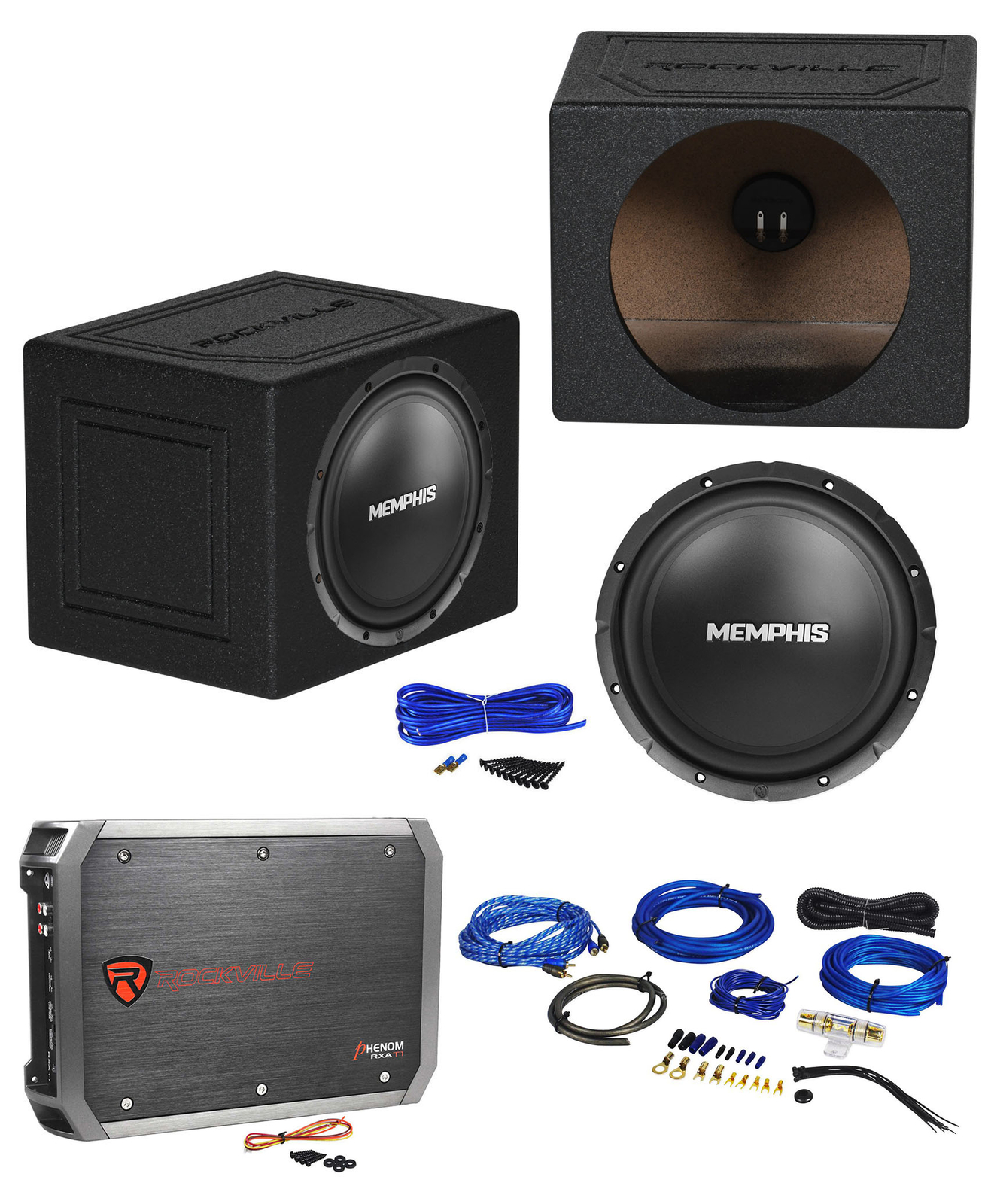 Memphis Audio SRX1040 10 400 Вт Сабвуфер SRX 4 Ом Герметичная коробка Усилитель Комплект усилителей 30690₽