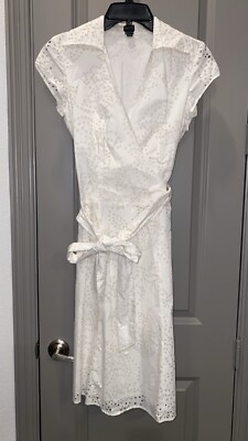 Vintage Esprit White Eyelet Dress, 4 | eBay