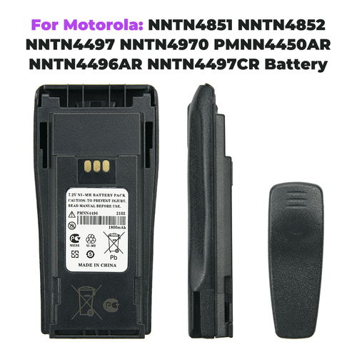 10pcs Battery Ni-MH 1500mAh Battery for Motorola PMNN4496 NNTN4851A CP200 CP140 - Picture 4 of 12