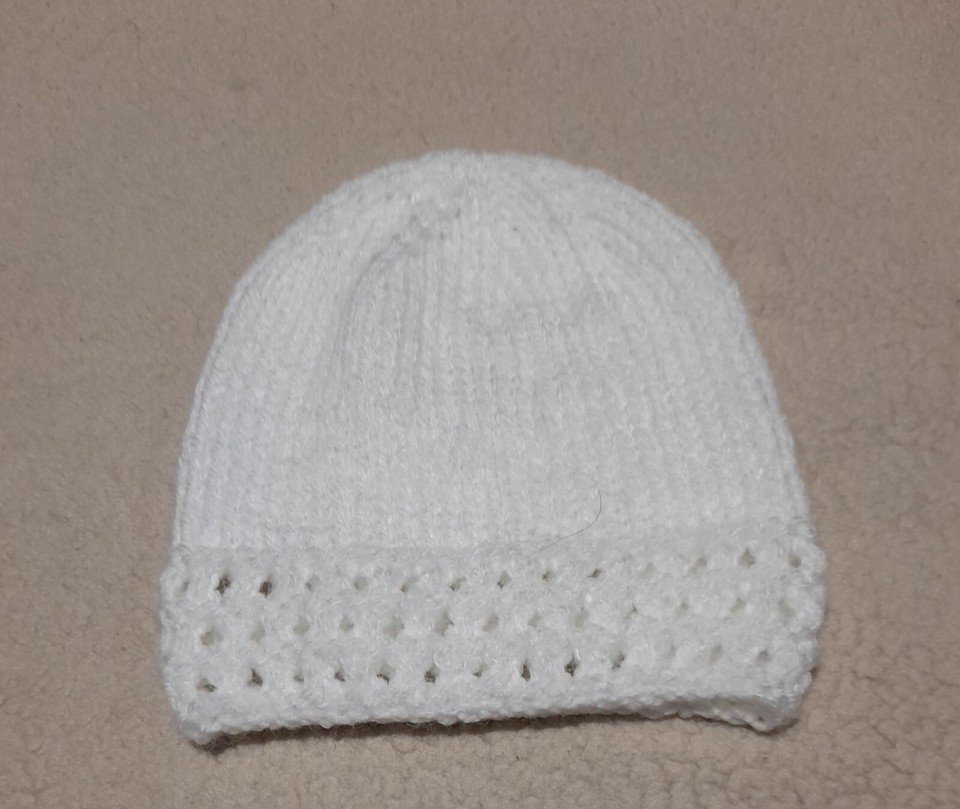 Hand knitted Baby Cardigan Set White Newborn eBay