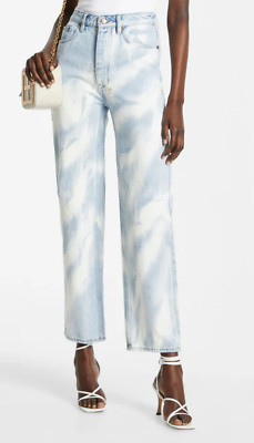 NEW KSUBI BROOKLYN MARBLE RELAXED STRAIGHT LEG JEANS SIZE 26 FREE PEOPLE
