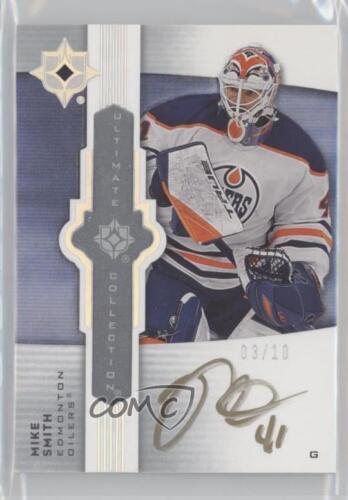 2021 Upper Deck Ultimate Collection Emblems Platinum /10 Mike Smith #UE-MS Auto - Picture 1 of 3