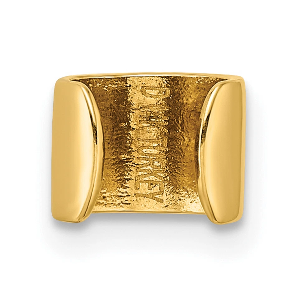 10k Yellow Gold Polished Single Ear Cuff Earrings - Image 2 of 4