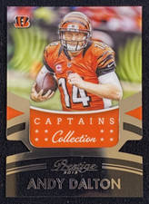 2015 Panini Prestige Captains Collection Andy Dalton #11 Cincinnati Bengals
