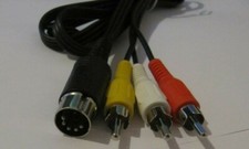 AV LCA Cable CVBS Audio C64 HUM FILTER Commodore cable for DIN5  DIN8 Universal