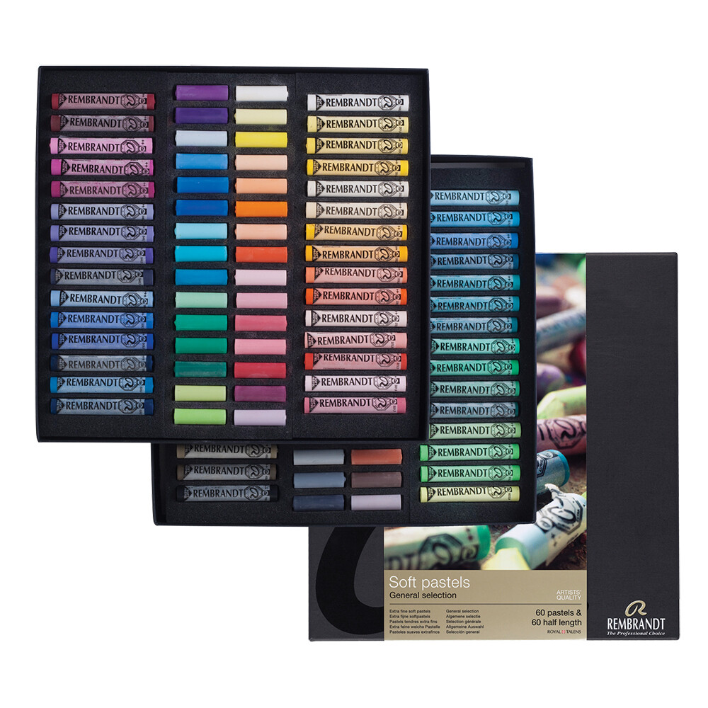 Rembrandt Artists Soft Pastels Set Of 60 Full Length & 60 Rembrandt Artists Soft Pastels Set Of 60 Full Length & 60
