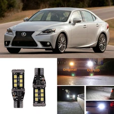 White T15 921 LED Reverse Backup Light Bulbs For Lexus IS250 IS200t 2006-2016