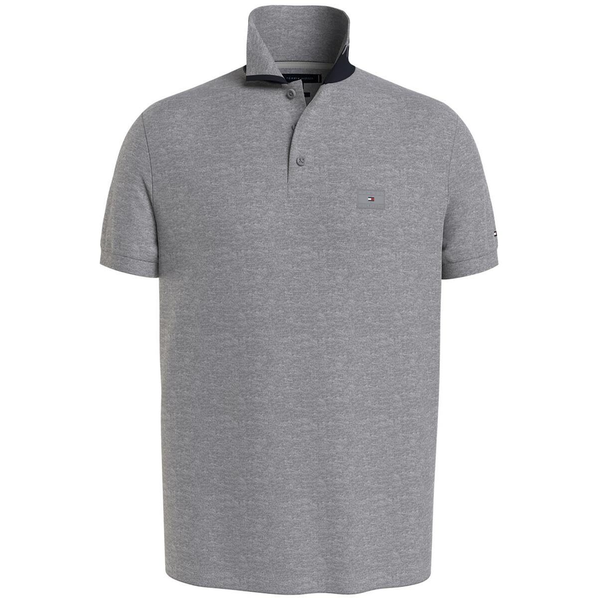 Мужское поло Tommy Hilfiger с хлопковым воротником серого цвета L 9690₽