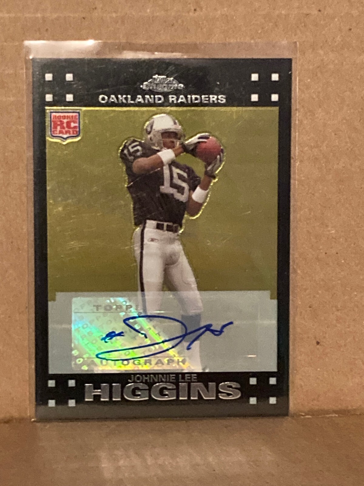 Johnnie Lee Higgins Topps Chrome #TC214 Autograph