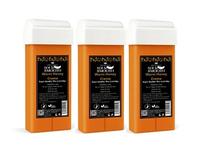 ETERNAL BEAUTY Honey Roller Waxing Cartridge Refill Depilatory Large Head 100ml Pack of 3