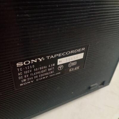 希少　1976年製　SONY カセットコーダー TC-1250 本体 SONY Cassette coder TC-1250 Showa rare retro | eBay