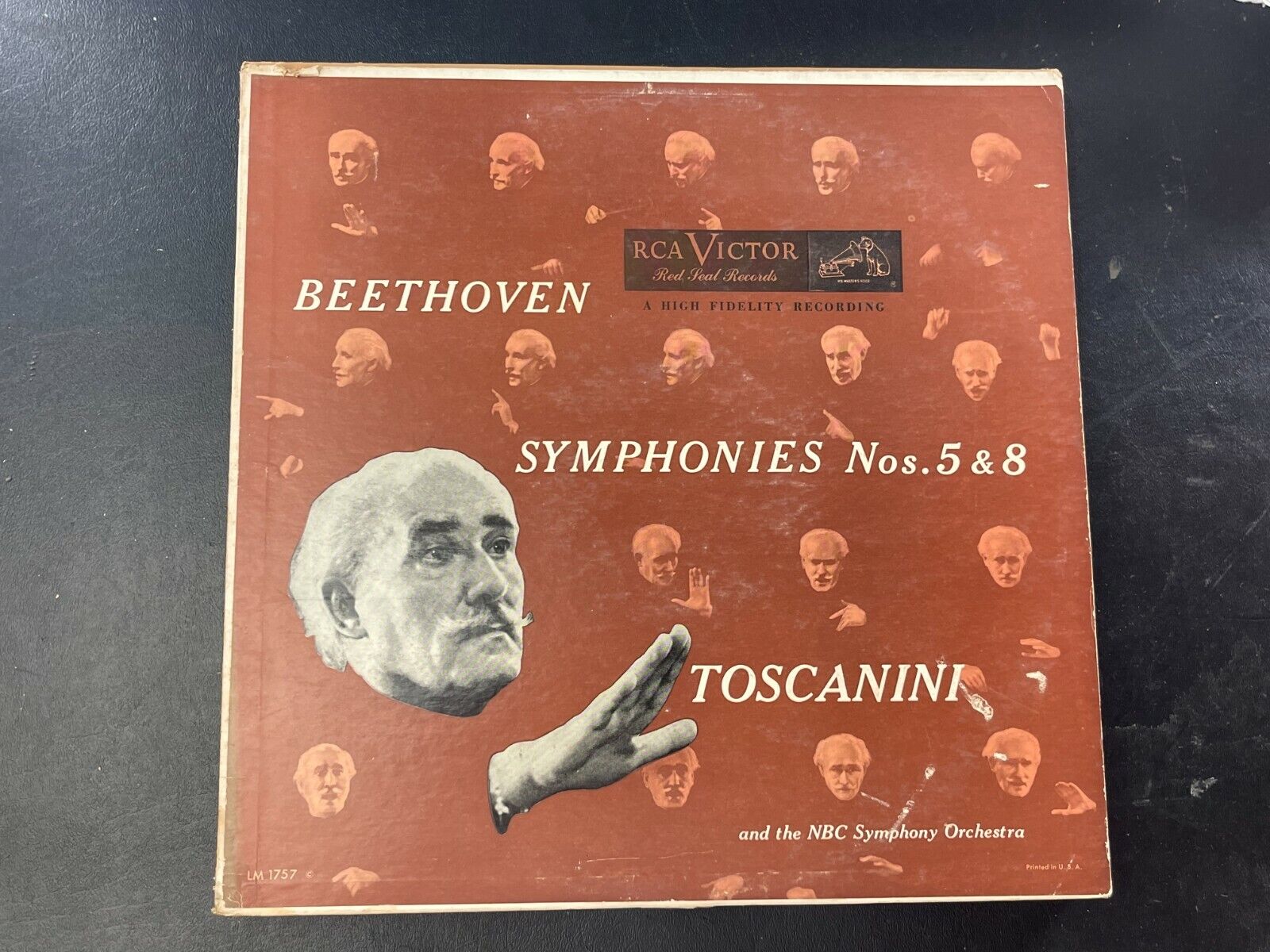 Beethoven Symphonies No 5 & 8 Toscanini NM LP 