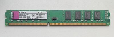   Kingston 4 GB (1x4GB) KVR1333D3N9/4G DDR3-1333 PC3-10600 Low Profile  