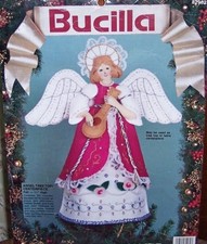 Bucilla VICTORIAN ANGEL Celestial FELT Tree Topper Christmas Kit RARE 82972 Vntg